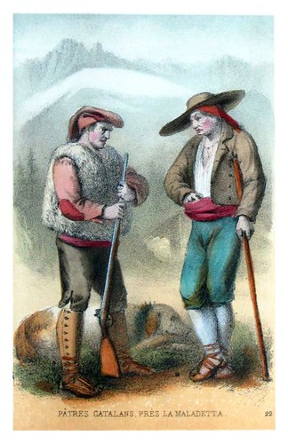 012-Pastores catalanes cerca dela Maladetta-Costumes pyrénéens-1860 