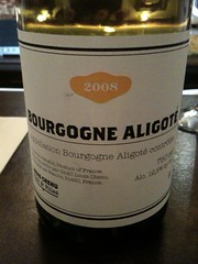 "Bourgogne Aligote 2008" Louis Chenu