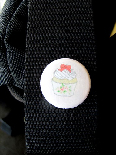 Cupcake Button from Fancy Lucky Vintage, Lawrencetown, Nova Scotia