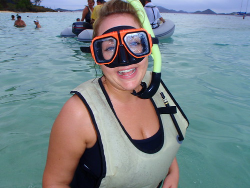 Happy Snorkling Woman by fangleman