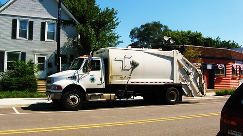 A Cook County Forest Preserve District Sterling garbage truck. Morton Grove Illinois USA. August 2011. by Eddie from Chicago