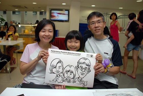 Caricature live sketching for Performance Premium Selection first year anniversary - day 1 - 24