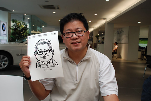 Caricature live sketching for Performance Premium Selection first year anniversary - day 2 - 20