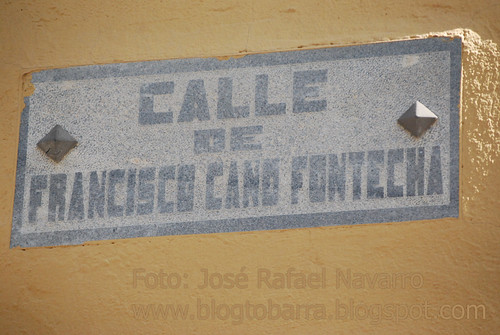 Placa Calle Francisco Cano Fontecha