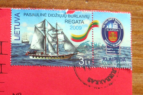 Tall Ships Lithuanian stamp