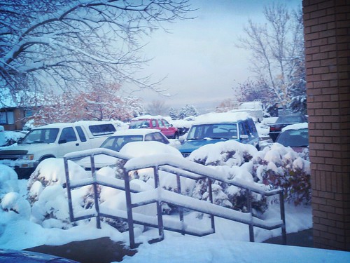 Parking Lot. Snow. by bradleygee