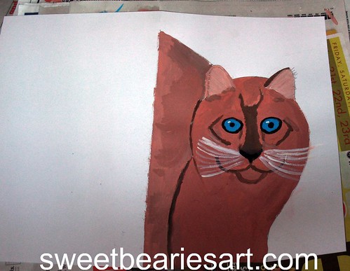 Painting My Cat Card