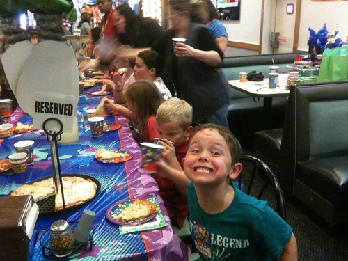 Zach is 6 At Chuck E Cheese 11-6-11