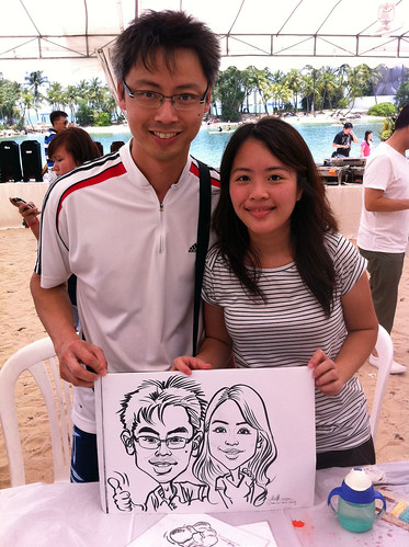 caricature live sketching for LGT Family Day - 8