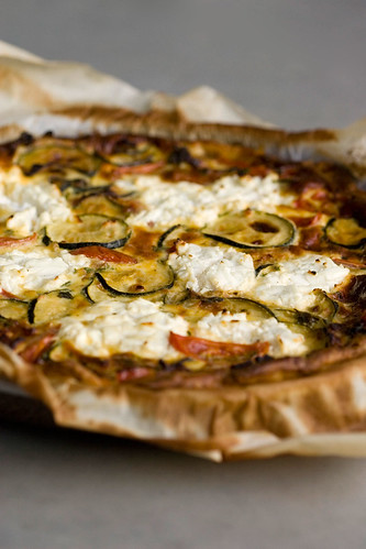 quiche courgette tomaat geitenkaas