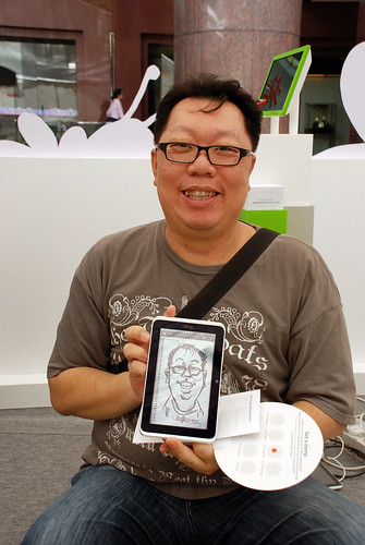 digital caricature live sketching on HTC Flyer for HTC Weekend - Day 1 - 9