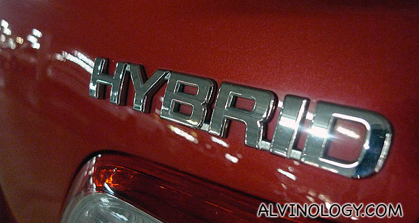 It's a hybrid car!