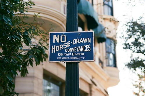 no horse-drawn conveyances.