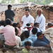 Rahul Gandhi interacts with people in Chandoli