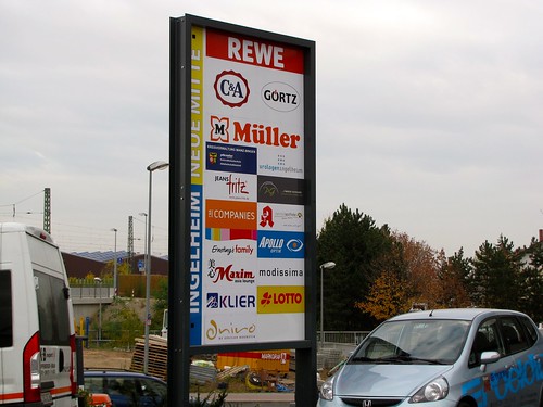 Etwa 20 Geschäfte in Neue Mitte Ingelheim (ca. 8 aus Region)