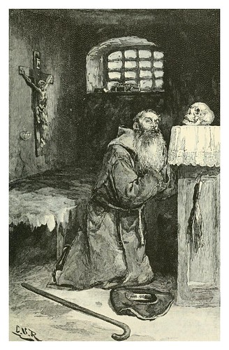 013-Monje en su celda-Memento mori-Spanish vistas-1883- George Parsons Lathrop
