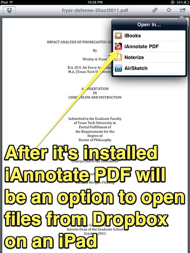 Open PDF from Dropbox