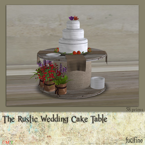 The Rustic Wedding Cake Table is available for Moody Mondays for only 55L