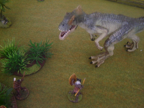 Kpelle surprised by Allosaurus