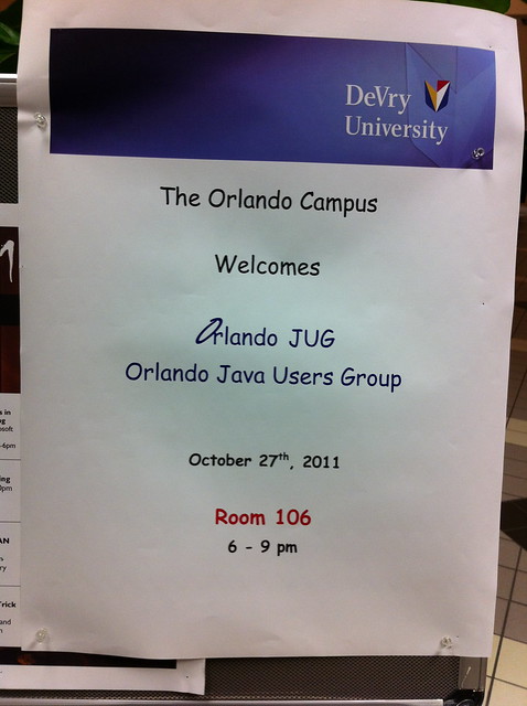 OrlandoJUG Oct 2011 meeting