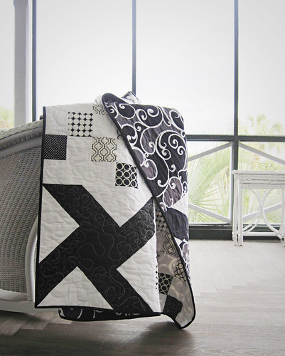black and white quilt 1