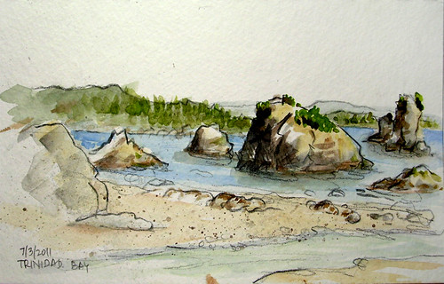 Trinidad Bay, CA sketch