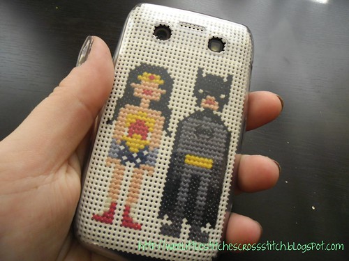 Cross-stitched Cell Phone Case