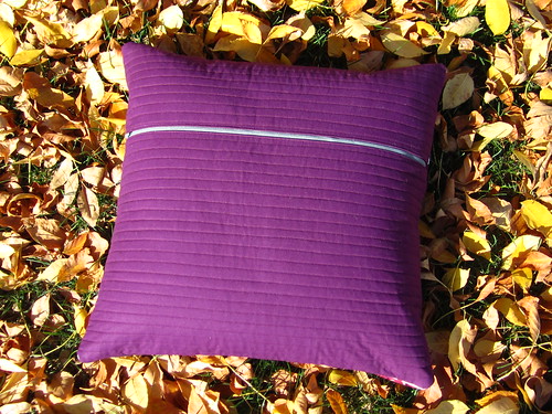 Habitat fabric challenge, pillow back