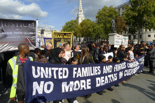 March against deaths in custody - start of the march