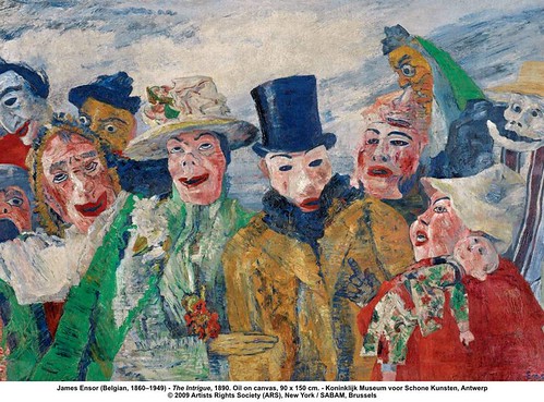 James Ensor (Belgian, 1860–1949) - The Intrigue, 1890 by artimageslibrary