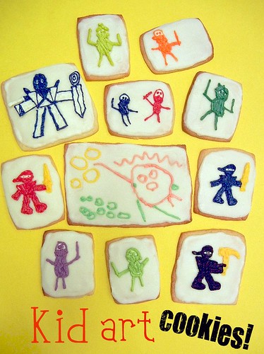 kid art cookies