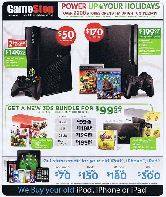 GameStop Black Friday 2011 Ad Scan - Page 1