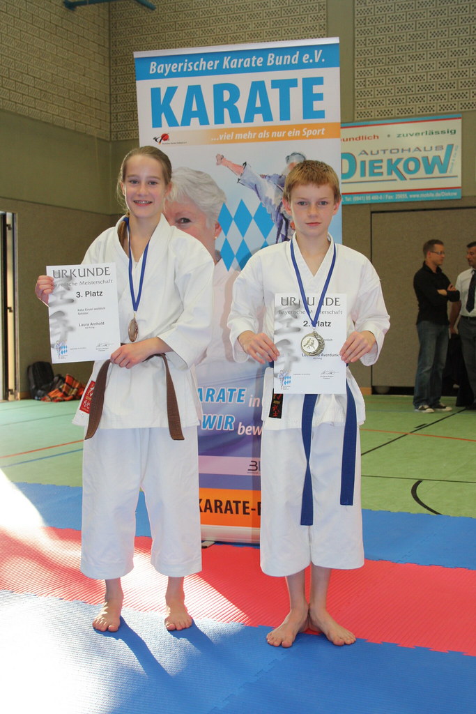 Laura Arnhold und Leonard Averdunk erfolgreich auf der Bayerischen Meisterschaft 2011 (Foto: Rene Arnhold)