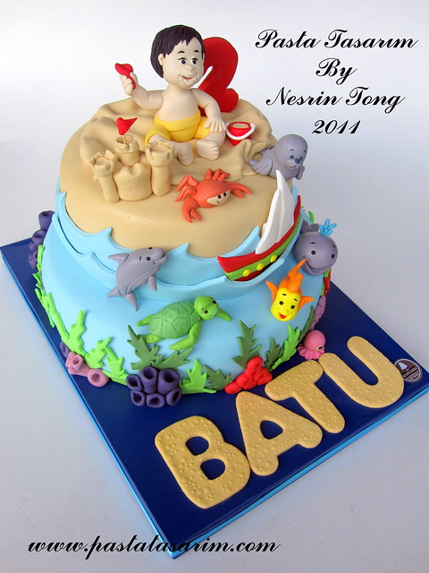 BATU IN THE BEACH - 2ND BIRTHDAY CAKE