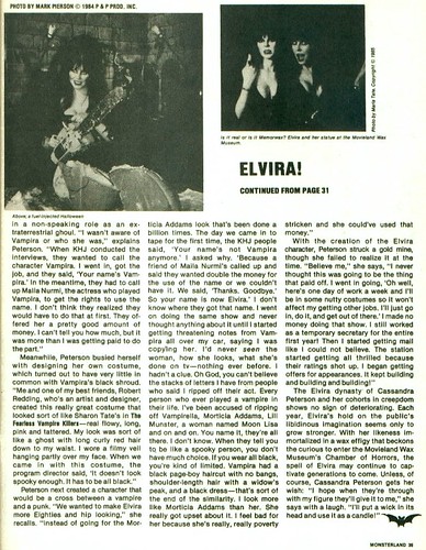 Monster Land #7 Elvira Article Page 5