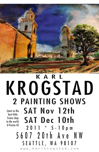 Karl Krogstad painting show by Wonderlane