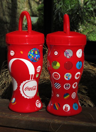 2011 Rock in Rio 700 ml 4 Promo Red Plastic Cups Coca-Cola Rio de Janeiro by roitberg