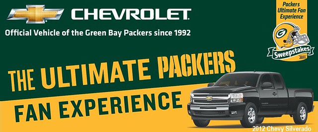 Go Pack, Go! Have you entered to win the Chevy Ultimate Packer Fan Experience yet? Come see us before its too late!