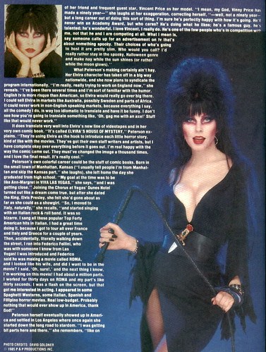 Monster Land #7 Elvira Article Page 3