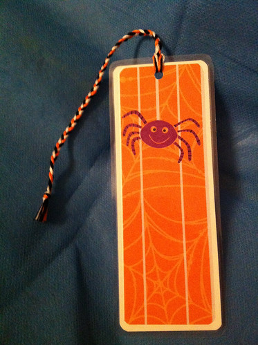 Halloween spider bookmark