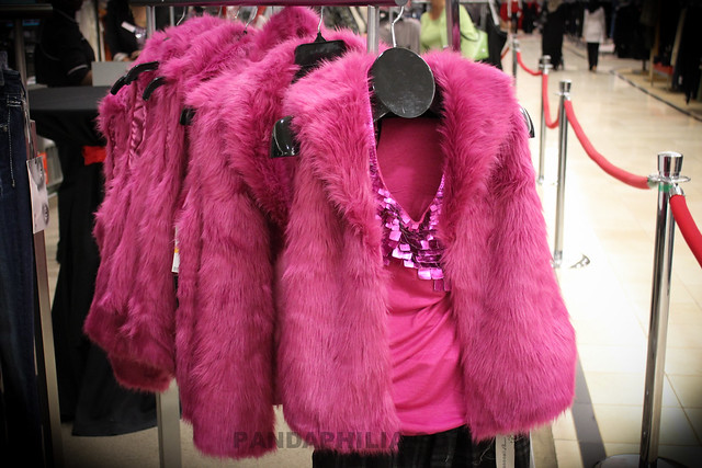 hot pink fur vest