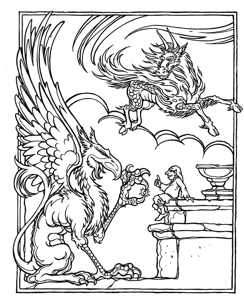 dungeons and dragons coloring pages - photo #2