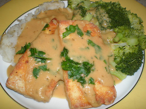 Country-Fried Tofu with Golden Gravy