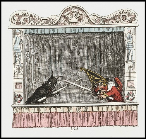 Punch and Judy by George Cruikshank, 1828 m