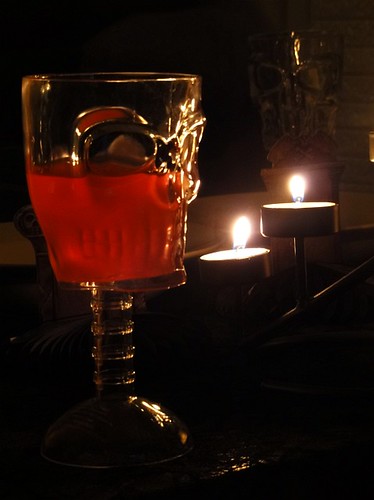 Skull Cup and Candles