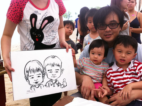 caricature live sketching for LGT Family Day - 4