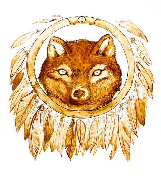 Wolf Head Dreamcatcher Mandala