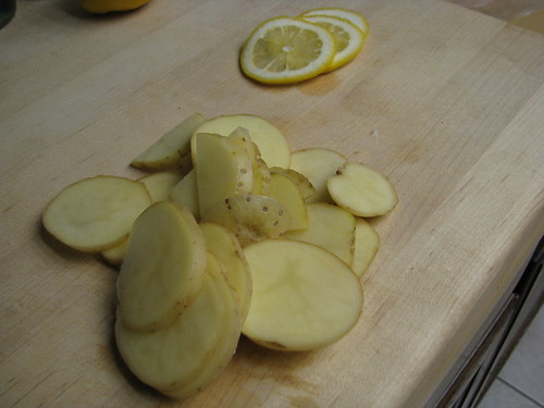 potatoes and lemon