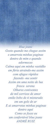 BLUE JEANS by amigos do poeta
