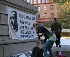 Occupying in the cold, Providence, Rhode Island